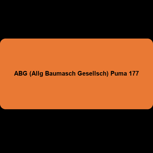 ABG (Allg Baumasch Gesellsch) Puma 177
